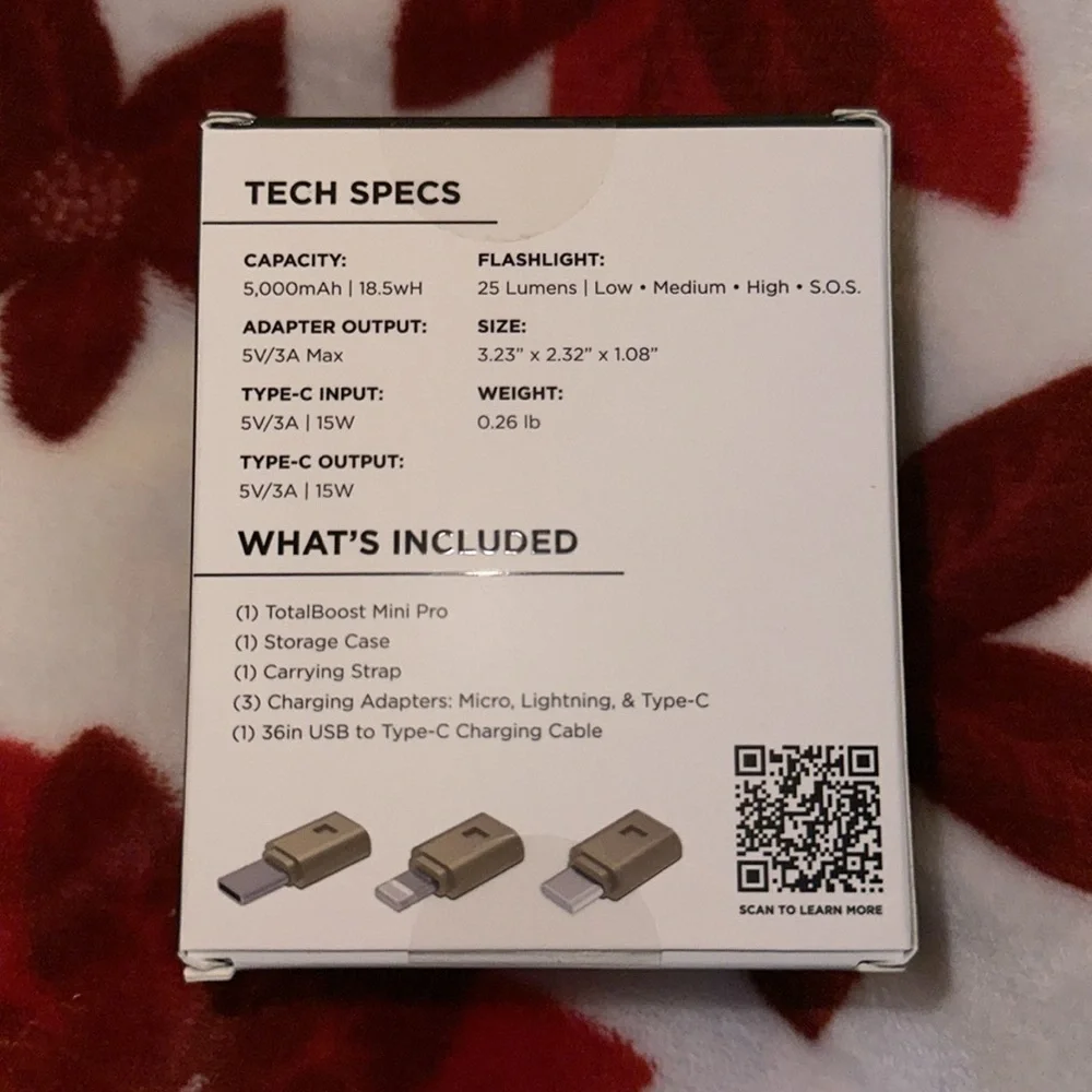 Limitless TotalBoost Mini‎ 4,000mAh Universal Power Bank